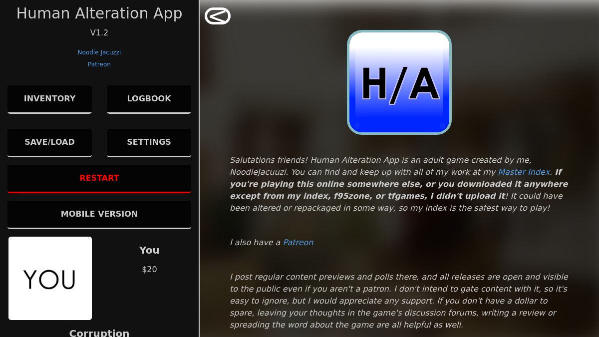 Human Alteration App