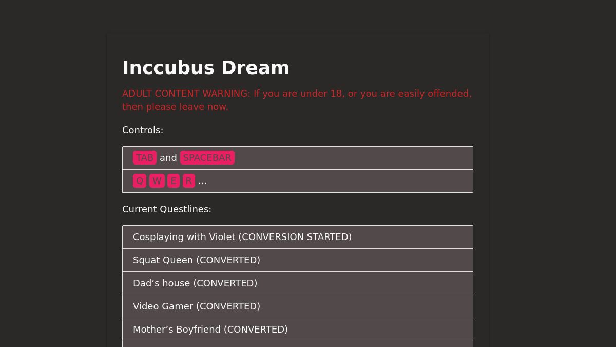 Inccubus Dream