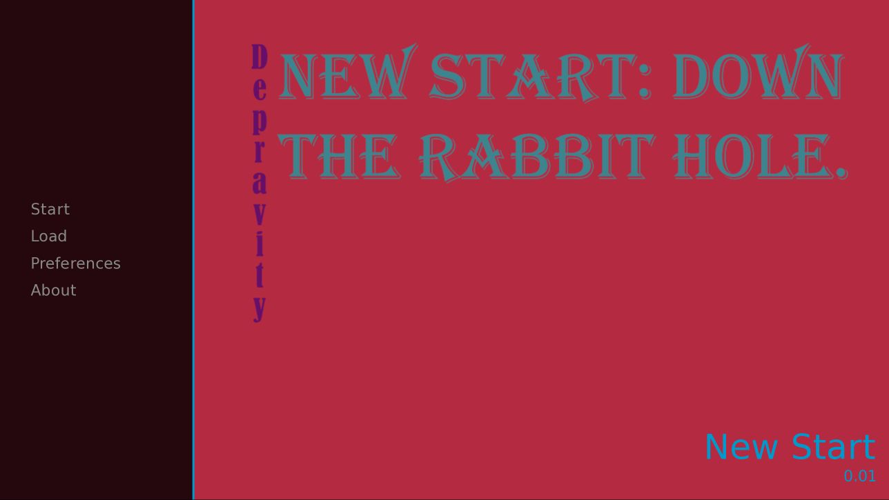 New Start: Down The Rabbit Hole